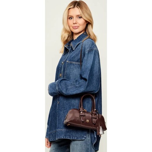 Pinko Skórzany kuferek BOWLING BAG ze sklepu Gomez Fashion Store w kategorii Kuferki - zdjęcie 187597646