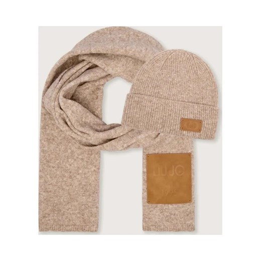 Liu Jo Szal + czapka | z dodatkiem wełny ze sklepu Gomez Fashion Store w kategorii Czapki zimowe damskie - zdjęcie 187597658