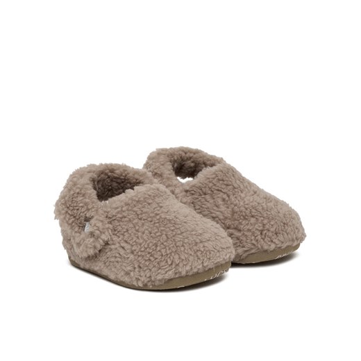 Kapcie Crocs Toddler Classic Cozzzy Slipper 210857 Beżowy ze sklepu eobuwie.pl w kategorii Kapcie dziecięce - zdjęcie 187598415