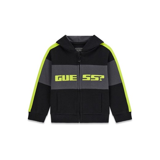 Guess Kids Bluza 180120 Czarny Classic Fit ze sklepu MODIVO w kategorii Bluzy chłopięce - zdjęcie 187598425