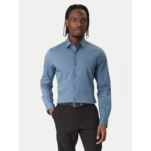 Calvin Klein Koszula Essentials LV019EU037 Niebieski Slim Fit ze sklepu MODIVO w kategorii Koszule męskie - zdjęcie 187598438
