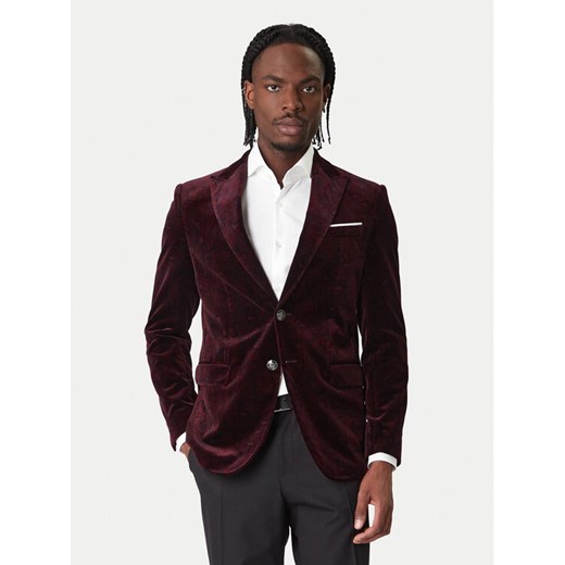 JOOP! Marynarka Horace 30048716 Bordowy Slim Fit ze sklepu MODIVO w kategorii Marynarki męskie - zdjęcie 187598447