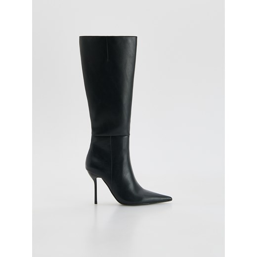 Reserved - Kozaki na szpilce - czarny ze sklepu Reserved w kategorii Kozaki damskie - zdjęcie 187599607