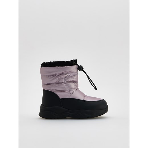 Reserved - Ocieplane śniegowce - lawendowy ze sklepu Reserved w kategorii Buty zimowe dziecięce - zdjęcie 187599739