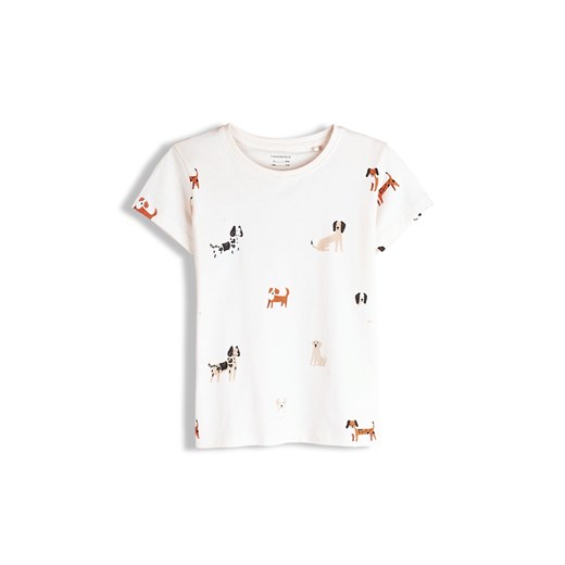 GATE Bawełniana koszulka z nadrukiem 6Y ze sklepu gateshop w kategorii Bluzki dziewczęce - zdjęcie 187600055