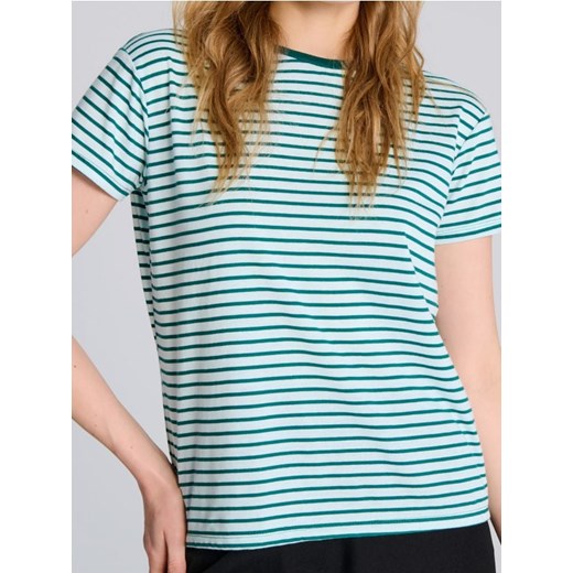 Sinsay - Koszulka w paski - zielony ze sklepu Sinsay w kategorii Bluzki damskie - zdjęcie 187600885