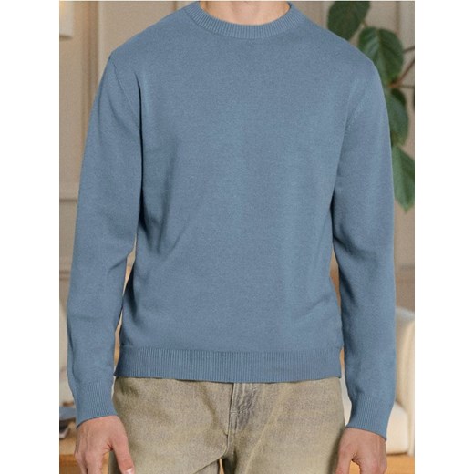 Sinsay - Sweter z długim rękawem - niebieski ze sklepu Sinsay w kategorii Swetry męskie - zdjęcie 187600945