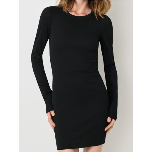 Sinsay - Sukienka mini z okrągłym dekoltem - czarny ze sklepu Sinsay w kategorii Sukienki - zdjęcie 187600967