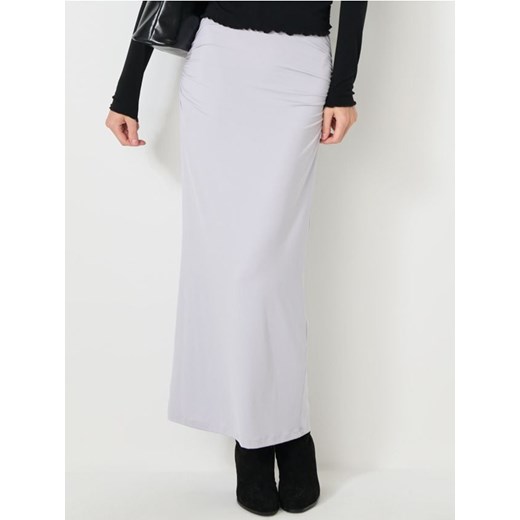 Sinsay - Długa spódnica z marszczeniami - szary ze sklepu Sinsay w kategorii Sukienki - zdjęcie 187600977