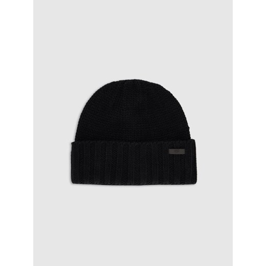 Męska czapka zimowa 4F 4FRAW25ACAPM0830 - czarna ze sklepu Sportstylestory.com w kategorii Czapki zimowe męskie - zdjęcie 187601109