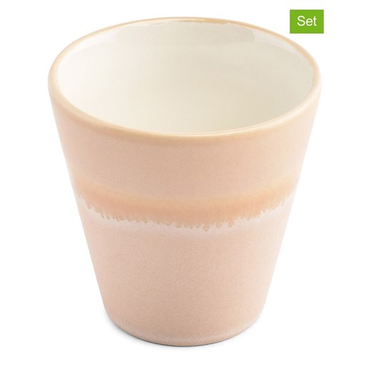 Salt and Pepper Kubki (4 szt.) &quot;Flow&quot; w kolorze jasnoróżowym - 180 ml ze sklepu Limango Polska w kategorii Kubki - zdjęcie 187601376