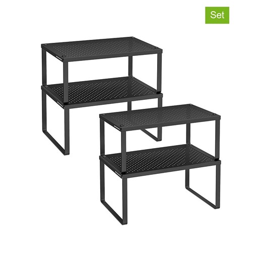 Songmics Regały (2 szt.) w kolorze czarnym na przyprawy ze sklepu Limango Polska w kategorii Regały i witryny - zdjęcie 187601569