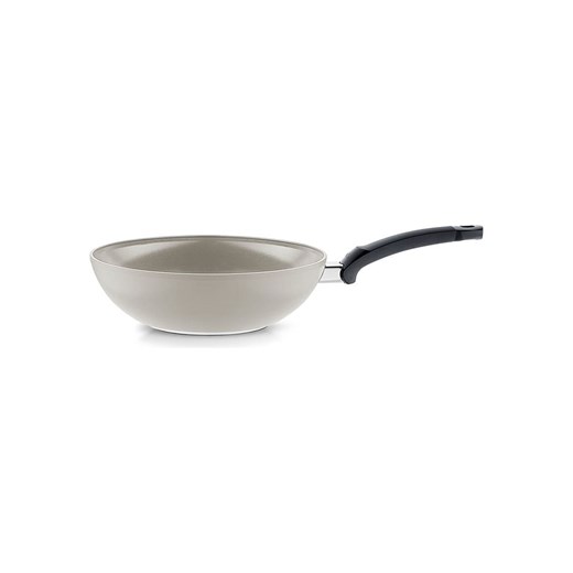 Fissler Wok &quot;Ceratal®&quot; w kolorze szaro-kremowym - Ø 28 cm ze sklepu Limango Polska w kategorii Garnki - zdjęcie 187601589