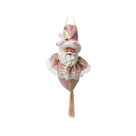 Clayre &amp; Eef Zawieszka dekoracyjna w kolorze jasnoróżowym - dł. 35 x  Ø 8 cm ze sklepu Limango Polska w kategorii Dekoracje - zdjęcie 187601767