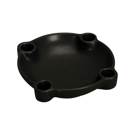 POSIWIO Świecznik w kolorze czarnym - Ø 18,5 cm ze sklepu Limango Polska w kategorii Świeczniki - zdjęcie 187601809