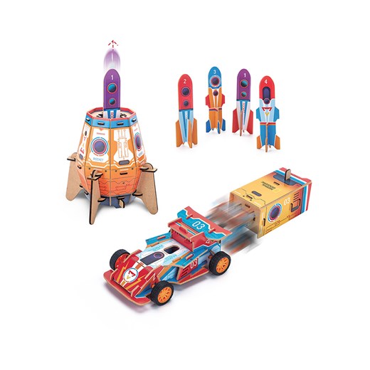 MGM 77-częściowy zestaw 2w1 &quot;Rocket launcher and car&quot; - 8+ ze sklepu Limango Polska w kategorii Zabawki - zdjęcie 187601908