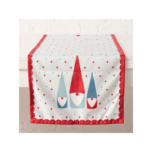 Boltze Bieżnik &quot;Remsy&quot; w kolorze biało-czerwono-miętowym - 140 x 40 cm ze sklepu Limango Polska w kategorii Obrusy i bieżniki - zdjęcie 187602056