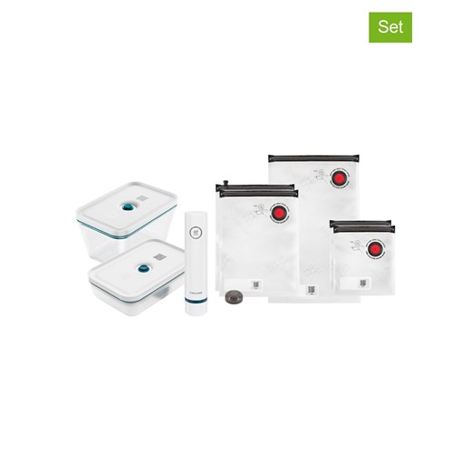 Zwilling 8-częściowy zestaw w kolorze biało-niebieskim do pakowania próżniowego ze sklepu Limango Polska w kategorii Pojemniki kuchenne - zdjęcie 187602299