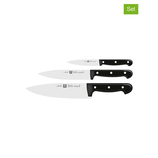 Zwilling Noże kuchenne (3 szt.) &quot;Twin&quot; w kolorze czarnym ze sklepu Limango Polska w kategorii Noże kuchenne - zdjęcie 187602387