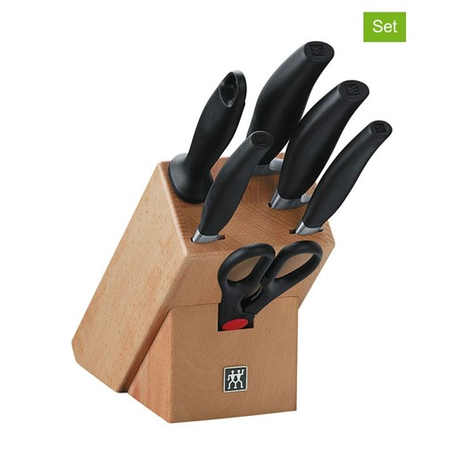 Zwilling 7-częściowy zestaw &quot;Five Star&quot; w kolorze jasnobrązowo-czarnym ze sklepu Limango Polska w kategorii Noże kuchenne - zdjęcie 187602495