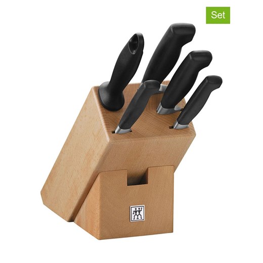 Zwilling 6-częściowy zestaw &quot;Four Star&quot; w kolorze jasnobrązowo-czarnym ze sklepu Limango Polska w kategorii Noże kuchenne - zdjęcie 187602528