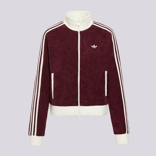 ADIDAS BLUZA ROZPINANA VELOUR KNIT TRACK TOP ze sklepu Sizeer w kategorii Bluzy damskie - zdjęcie 187602848