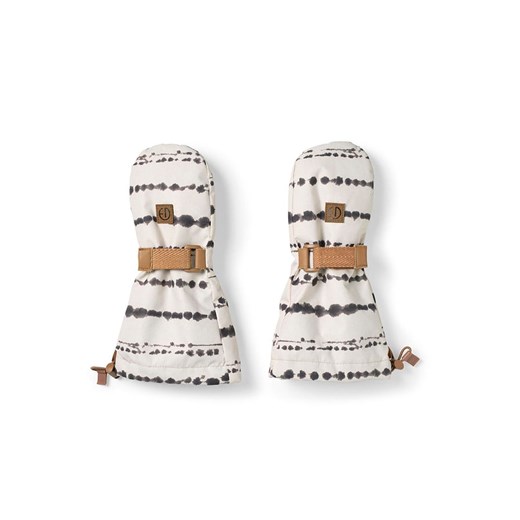 Elodie Details Rękawiczki &quot;Tidemark Drops&quot; w kolorze jasnobrązowo-białym ze sklepu Limango Polska w kategorii Rękawiczki dziecięce - zdjęcie 187603389