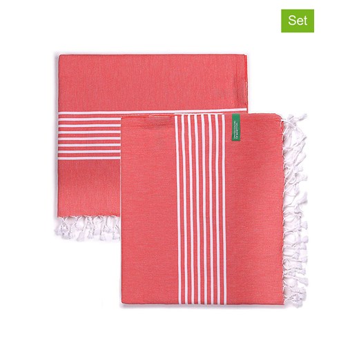 Benetton Chusty hammam (2 szt.) w kolorze pomarańczowym ze sklepu Limango Polska w kategorii Ręczniki - zdjęcie 187603459