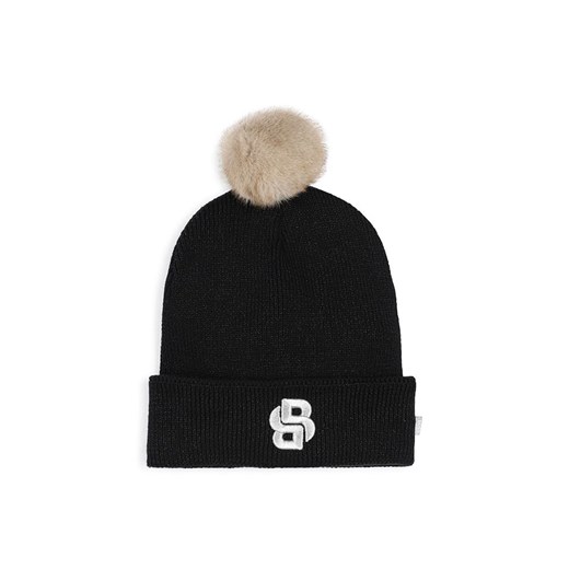 Hugo Boss Kids Czapka w kolorze czarnym ze sklepu Limango Polska w kategorii Czapki dziecięce - zdjęcie 187603527