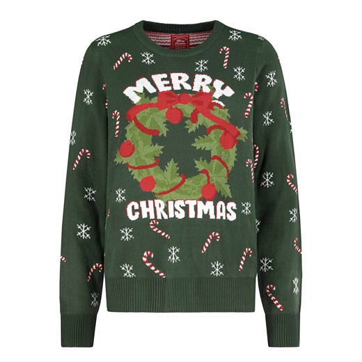 Sublevel Sweter w kolorze ciemnozielonym ze sklepu Limango Polska w kategorii Swetry damskie - zdjęcie 187603667