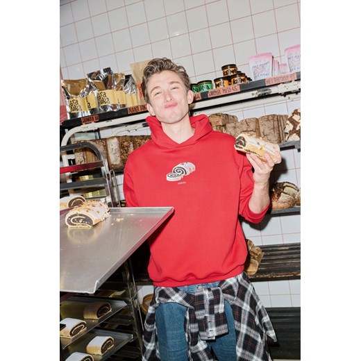 BLUZA MĘSKA POPPY-SEED CAKE WINTER RED ze sklepu Jemiol w kategorii Bluzy męskie - zdjęcie 187604267