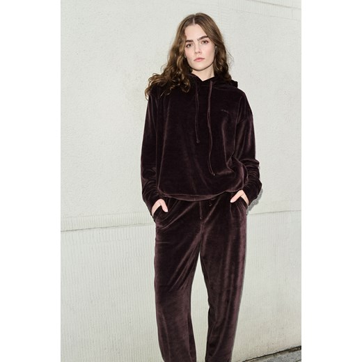 BLUZA DAMSKA WELUR CHOCO ze sklepu Jemiol w kategorii Bluzy damskie - zdjęcie 187604277