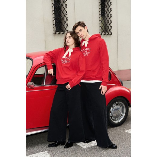 BLUZA DAMSKA FAMILY WINTER RED ze sklepu Jemiol w kategorii Bluzy damskie - zdjęcie 187604317