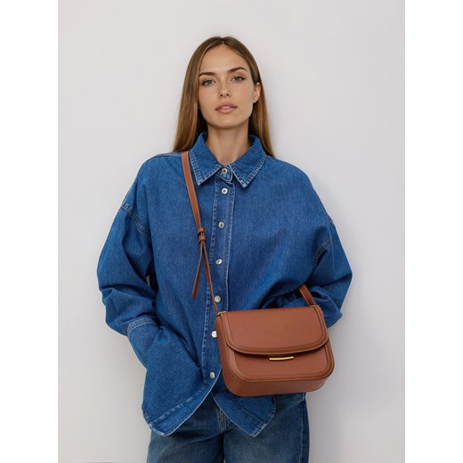 Reserved - Torebka z klamrą - brązowy Reserved ONE SIZE wyprzedaż Reserved