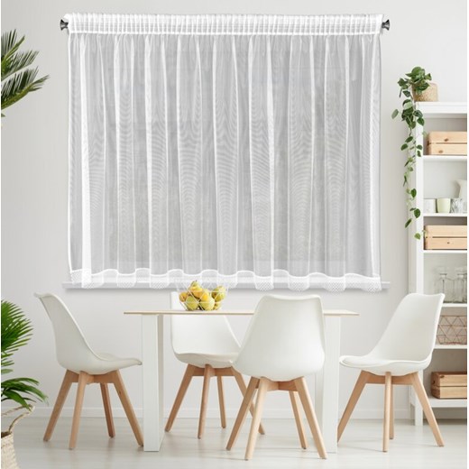 FIRANA GOTOWA NEL NA TAŚMIE 350 X 145 CM BIAŁY ze sklepu lenaodniemowlakadoszkolniaka.pl w kategorii Firany - zdjęcie 187604678