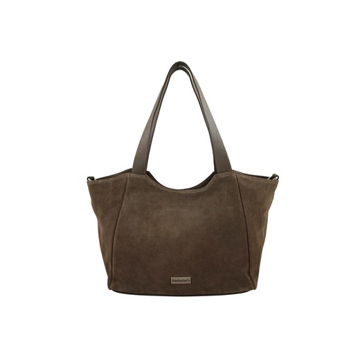 Torebka damska zamszowa typu worek - Beżowa ciemna ze sklepu butyolivier w kategorii Torebki worki - zdjęcie 187604898