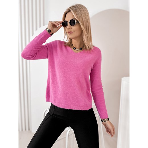 sweter montclair różowy one size ze sklepu UBRA w kategorii Swetry damskie - zdjęcie 187605639