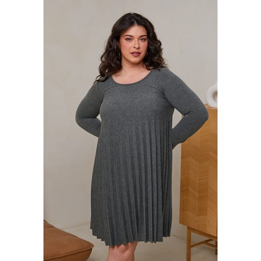 Curvy Lady Sukienka w kolorze khaki Curvy Lady 48/50 wyprzedaż Limango Polska