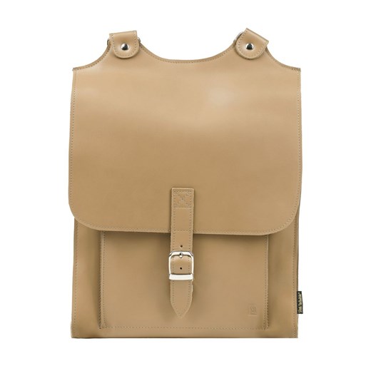 beżowy plecak skórzany Bookpack ze sklepu Słoń Torbalski w kategorii Plecaki - zdjęcie 187606877