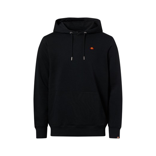 ellesse Męska bluza z kapturem Mężczyźni Bawełna czarny jednolity ze sklepu vangraaf w kategorii Bluzy męskie - zdjęcie 187607005