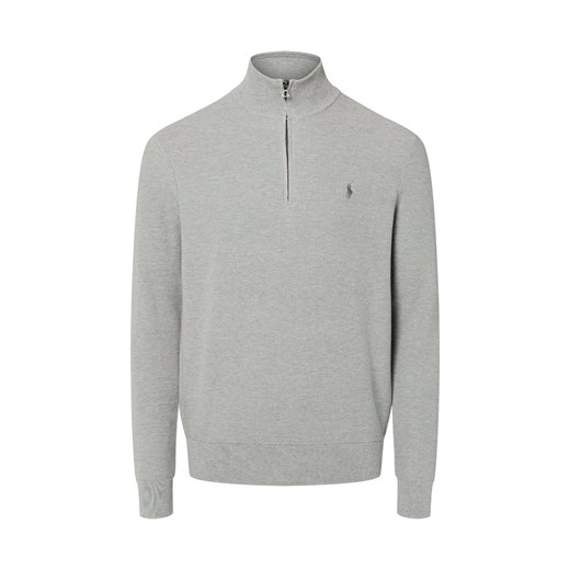 Polo Ralph Lauren Troyer męski Mężczyźni Bawełna jasny szary marmurkowy ze sklepu vangraaf w kategorii Swetry męskie - zdjęcie 187607016