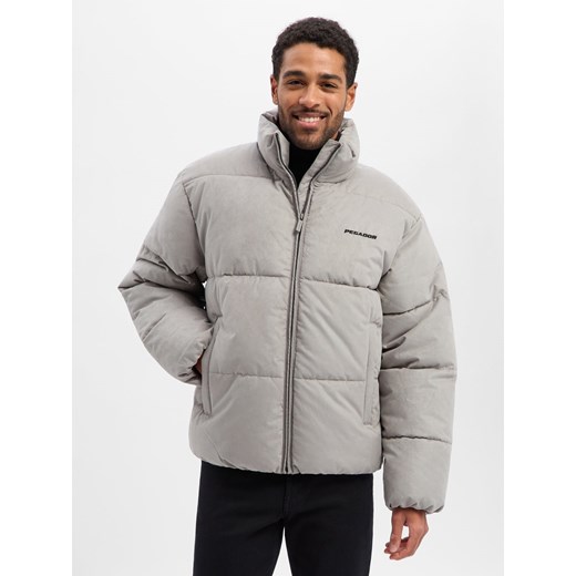 PEGADOR Damska kurtka puchowa - Sidan Kobiety Sztuczne włókno jasny szary jednolity ze sklepu vangraaf w kategorii Kurtki męskie - zdjęcie 187607086