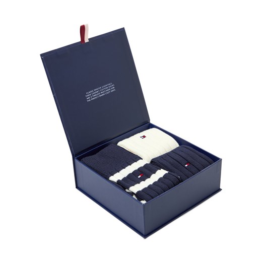 Tommy Hilfiger Męskie 3-pak skarpet w pudełku prezentowym Mężczyźni granatowy jednolity ze sklepu vangraaf w kategorii Skarpetki męskie - zdjęcie 187607099
