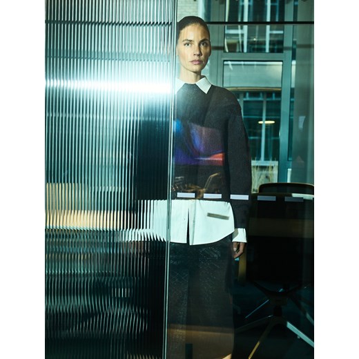 Reserved - Sweter z wełną - ciemnobrązowy ze sklepu Reserved w kategorii Swetry damskie - zdjęcie 187607615