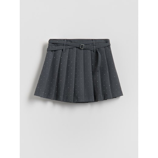 Reserved - Spódnico-szorty z dodatkiem wiskozy - ciemnoszary ze sklepu Reserved w kategorii Spódnice dziewczęce - zdjęcie 187607776