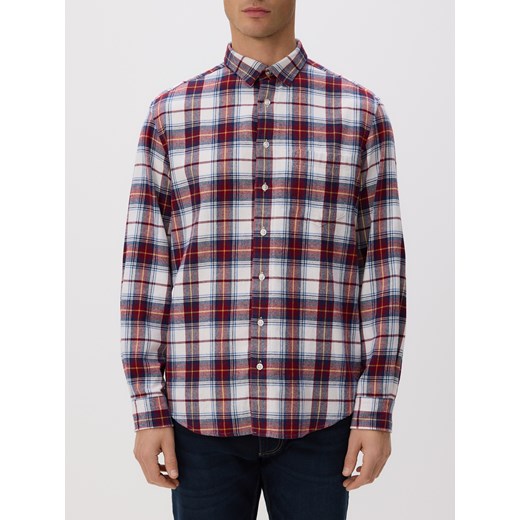 Reserved - Koszula regular fit w kratę - czerwony ze sklepu Reserved w kategorii Koszule męskie - zdjęcie 187607779