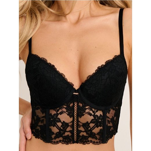 Sinsay - Biustonosz Extra Push-Up - czarny ze sklepu Sinsay w kategorii Biustonosze - zdjęcie 187609956