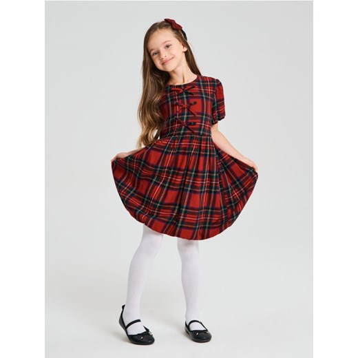 Sinsay - Sukienka w kratę - wielobarwny ze sklepu Sinsay w kategorii Sukienki dziewczęce - zdjęcie 187610046