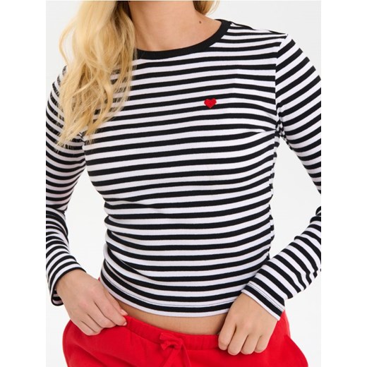 Sinsay - Koszulka z długimi rękawami - wielobarwny ze sklepu Sinsay w kategorii Bluzki damskie - zdjęcie 187610117