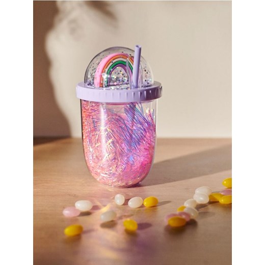 Sinsay - Kubek ze słomką - wielobarwny ze sklepu Sinsay w kategorii Kubki - zdjęcie 187610125